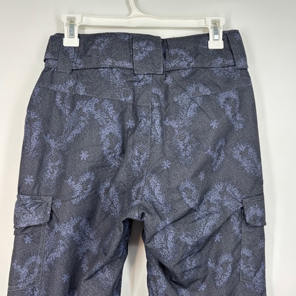 Arctix Womens XS Ski Snow Padded Pants Blue Print Bootcut Pockets Light Wear - Picture 7 of 8